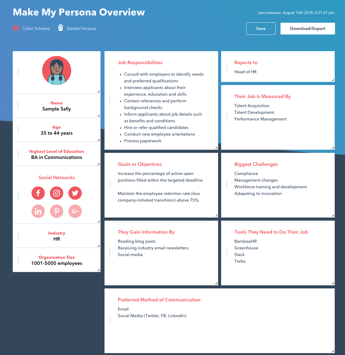 HubSpot Launches New UserFriendly Persona Generator